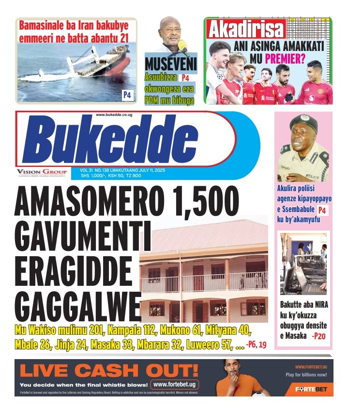 StuartYiga's tweet image. Check these #FRIDAY copies!
@BarbaraKaija @ArthurBaguma1 @MlLefranc @newvisionwire @PoliceUg @StateHouseUg @Thomas_Tayebwa @tvwestUG @AnitahAmong @Educ_SportsUg @MukiibiH_NV @FelixOsike @IzzyLuvsCake @Resident_Rasta @mjosephjames256 @Parliament_Ug @UgandaEC