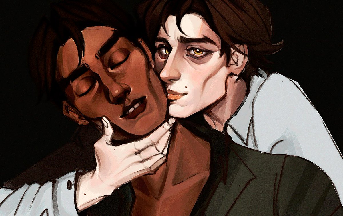 yeehawvik's tweet image. wip! jayce and his cool bf viktor