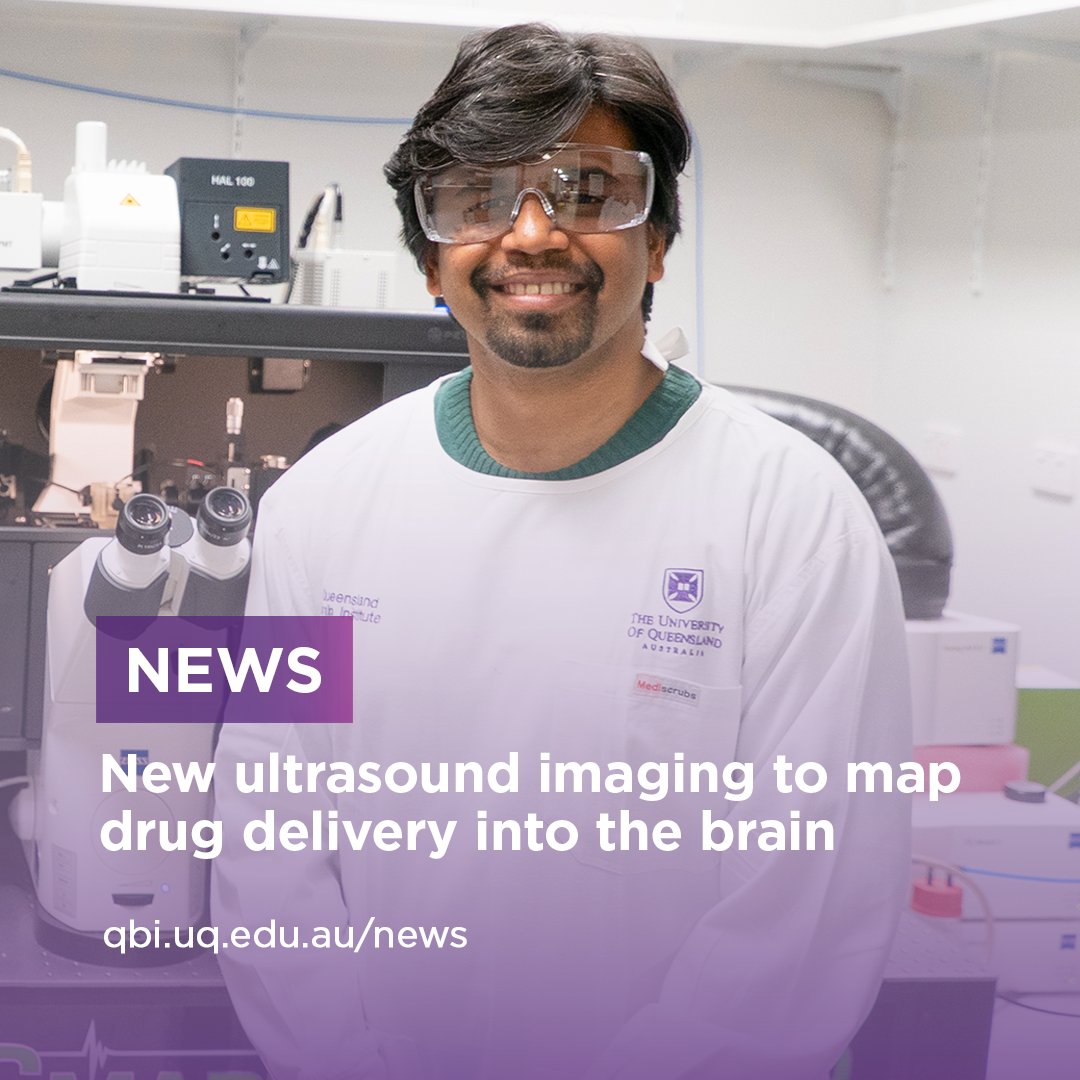 QldBrainInst's tweet image. QBI researchers have developed a cutting-edge device that combines ultrasound with advanced imaging to provide insight into the safe delivery of drugs to the brain.
According to Dr Pranesh Padmanabhan, it lets scientists watch individual brain cells in real time after…