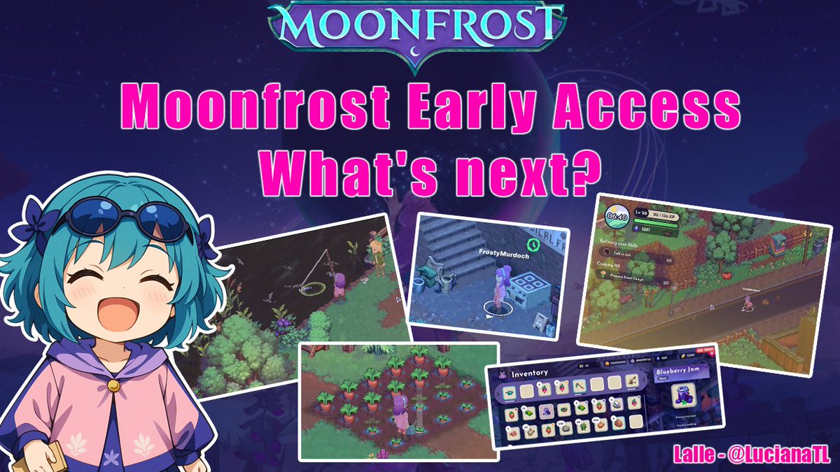 Hey guys🙌🤩!!! Today we had an exclusive early access experience for Moonfrost Game✨🤩🙌!!! There was a presentation on the game's discord, and I brought you a little bit of what this wonderful game has in store for us😉✨💜!!!

If you're a gamer who enjoys pixel art games,