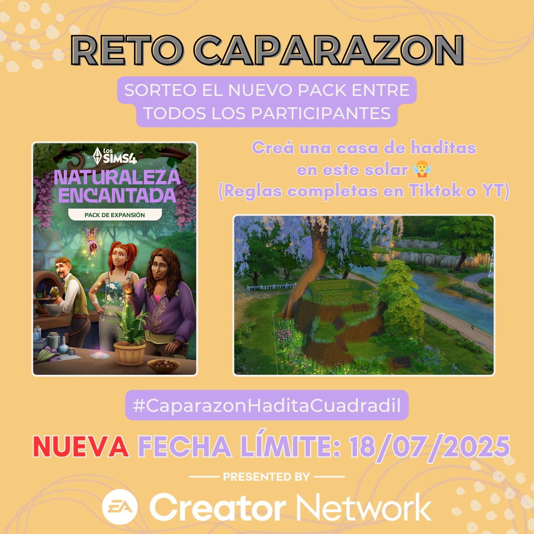marticuadradoYT's tweet photo. 🧚‍♀️ ACTUALIZACIÓN DEL RETO CAPARAZÓN 👇
Por una situación personal tengo que cambiar la fecha límite, pero la buena noticia es que tenés UNA SEMANA EXTRA para participar 😍
🗓️ Tenés tiempo hasta el 18/07
📌 No te pierdas la oportunidad!
#CaparazonHaditaCuadradil https://t.co/sLvIQ8JAy3