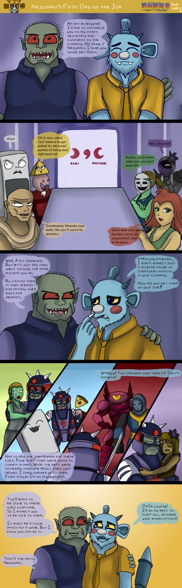 BerryRPGMakerB's tweet image. Bushi Yoroi Maki - Exceed - Postlude 1 Comic | This follows the afterstory of Khromko's dream ventures within Nezumaki's chained domain. Chapters will come whenever I feel like it.