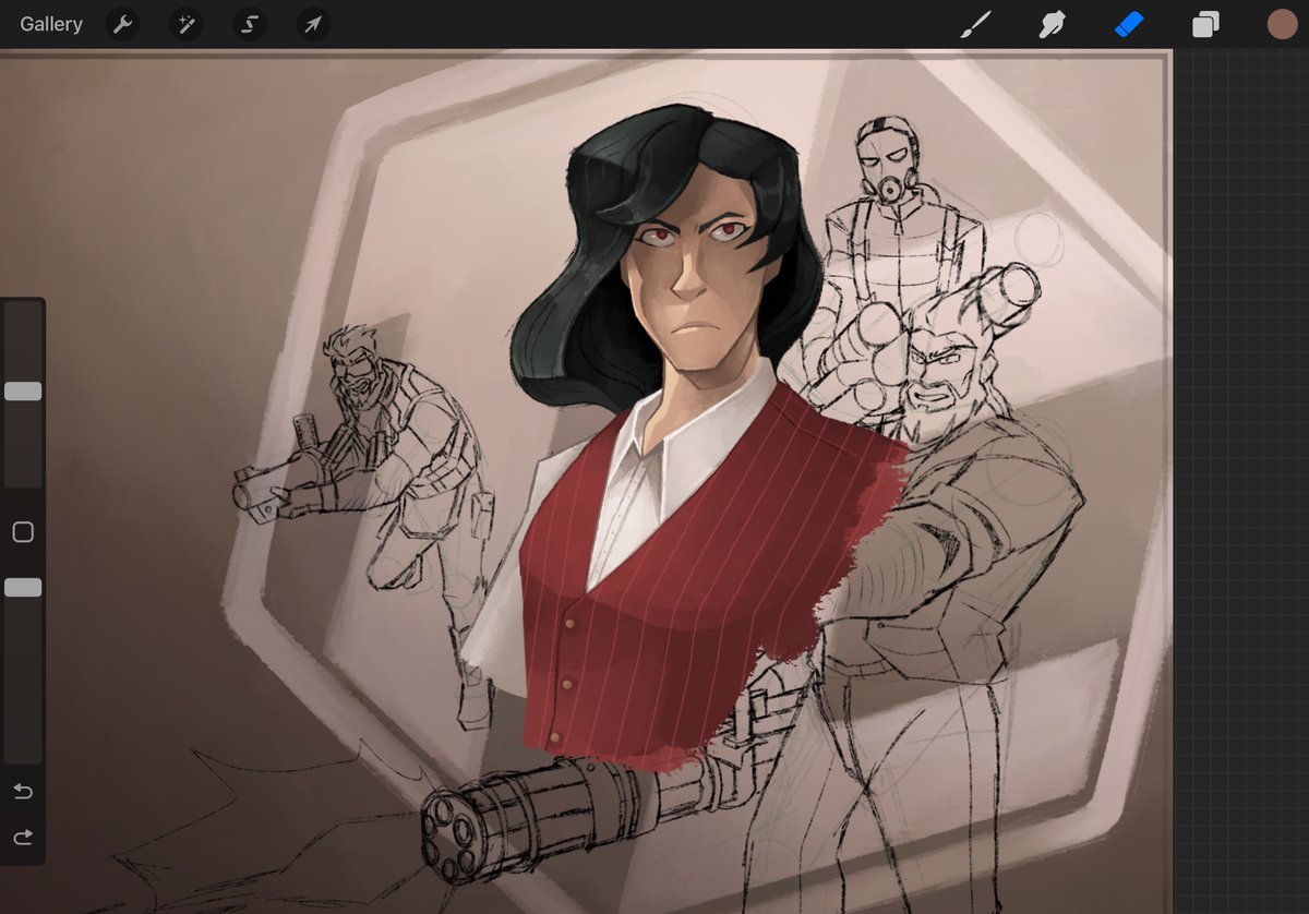 Haven't uploaded any drawings in a while, so have a WIP on what I'm working on :)