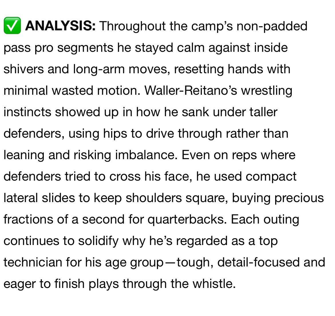 Brian Waller-Reitano | CCHS #79 | co27 OL/DL (@brian_reitano) on Twitter photo Thanks <a href="/sixstarfootball/">Six Star Football | PLUS+</a> for the write up from <a href="/RhodyFootball/">Rhody Football</a> camp. <a href="/CCRaider_FBall/">CCHS Football</a> <a href="/PactPerformance/">Pact Performance</a> Thanks <a href="/sixstarfootball/">Six Star Football | PLUS+</a> for the write up from <a href="/RhodyFootball/">Rhody Football</a> camp. <a href="/CCRaider_FBall/">CCHS Football</a> <a href="/PactPerformance/">Pact Performance</a>
