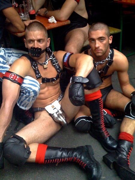 I’ve always loved this photo… two handsome, confident men who own their submissive nature. Whether as dominant or submissive, masculine men thrive in a hierarchy.