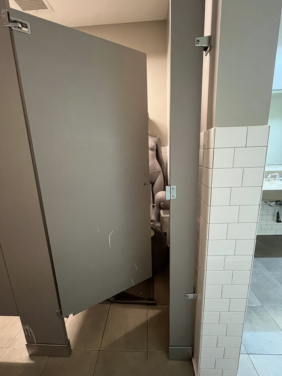 Bathroom jump scare in Baltimore