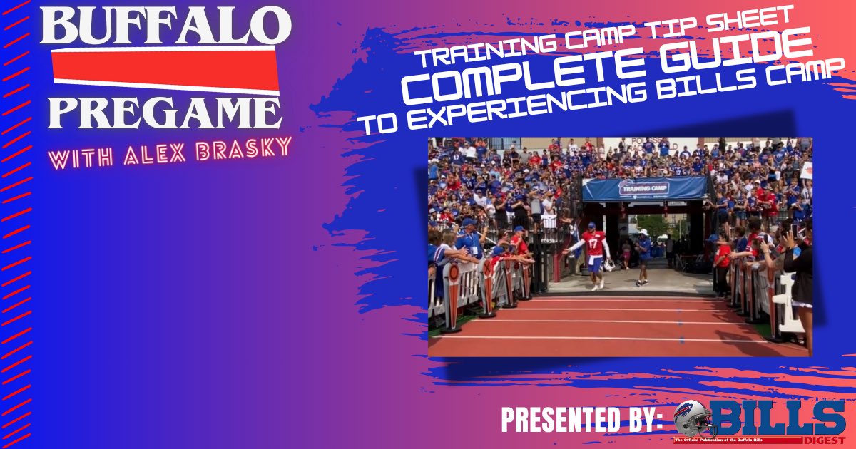 alex brasky (@alexbrasky) on Twitter photo A complete guide to experiencing 2025 #Bills Training Camp, courtesy of <a href="/BillsDigest/">Bills Digest</a>: tinyurl.com/4fh5pmrs
🚌Take the shuttle
🎭Enjoy the show
🌭Get a garbage plate
🍦Try the custard
👒A trip down Park Ave.
📸Photography pioneer
💪Strong fun
☀️Soak it up
😄More!
#BillsMafia A complete guide to experiencing 2025 #Bills Training Camp, courtesy of <a href="/BillsDigest/">Bills Digest</a>: tinyurl.com/4fh5pmrs
🚌Take the shuttle
🎭Enjoy the show
🌭Get a garbage plate
🍦Try the custard
👒A trip down Park Ave.
📸Photography pioneer
💪Strong fun
☀️Soak it up
😄More!
#BillsMafia