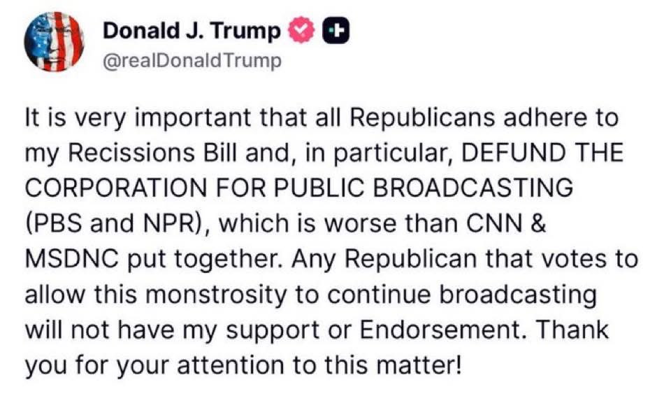 We must defund PBS and NPR!