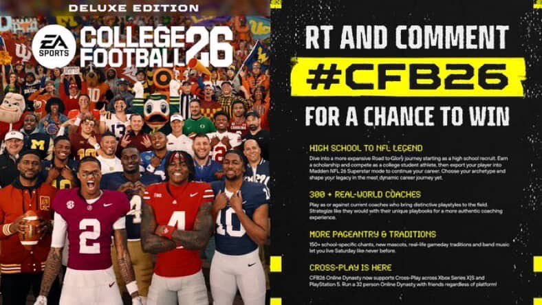 College Football Alerts (@cfbalerts_) on Twitter photo Picking one more winner to win CFB26.
Winner picked tonight. 🚨🚨
- follow <a href="/CFBAlerts_/">College Football Alerts </a>
- like
- RT
- comment your console and #CFB26 Picking one more winner to win CFB26.
Winner picked tonight. 🚨🚨
- follow <a href="/CFBAlerts_/">College Football Alerts </a>
- like
- RT
- comment your console and #CFB26