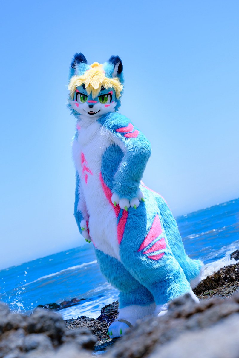 #FursuitsFriday 
#Aru #阿鲁 

여름바다🐾

📸:<a href="/lio_fursuit/">리오 / Lio🔜FURST CLASS</a>