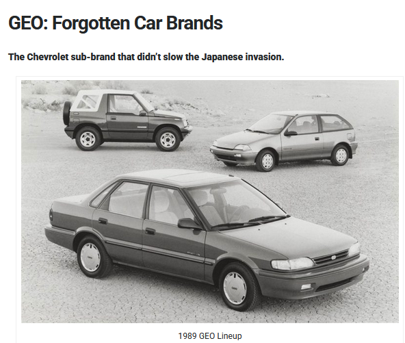 Car_Guy_Tom's tweet image. How many GEO models do you recall? blog.consumerguide.com/geo-forgotten-…
#Forgotten #GEO #GeneralMotors #Nineties