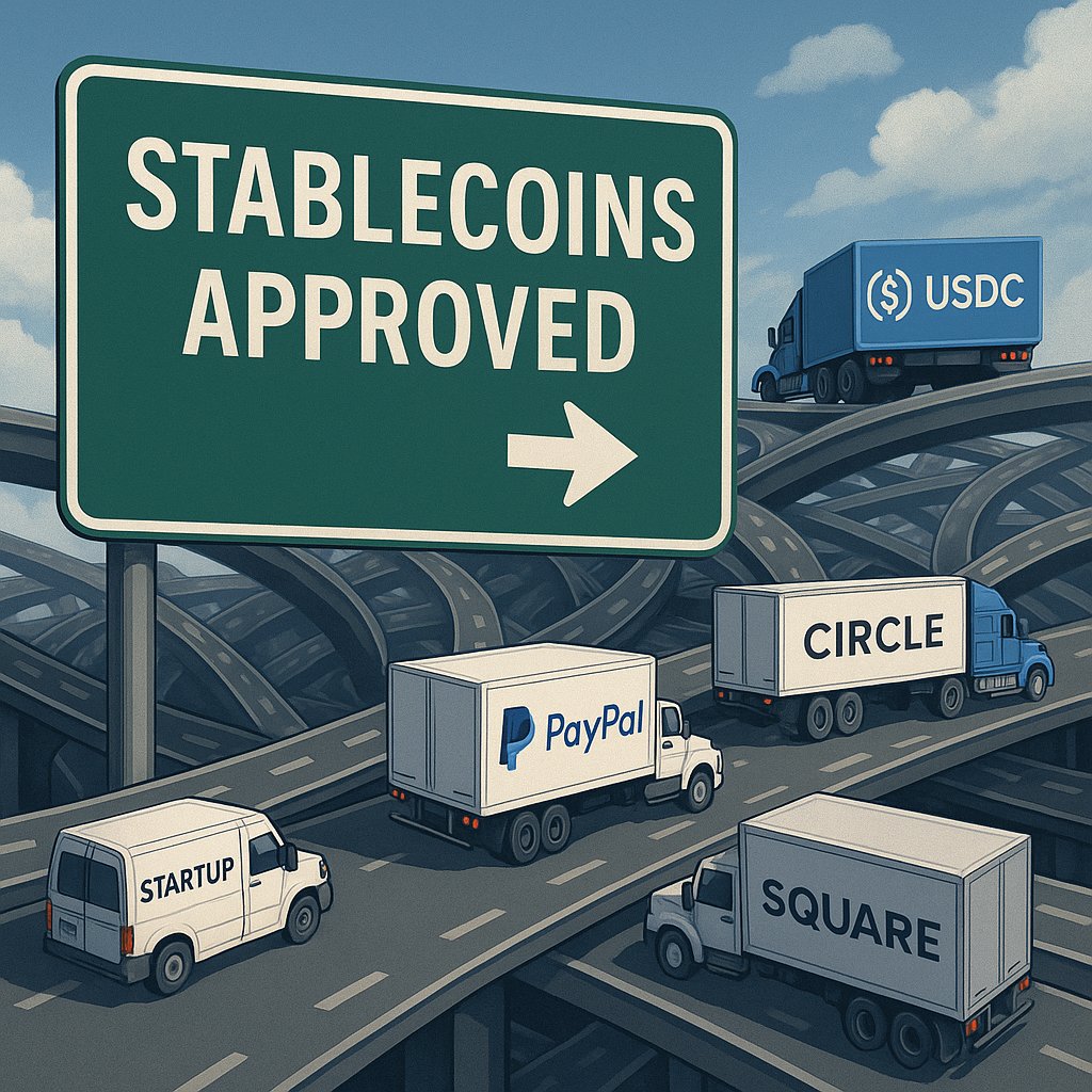 The U.S. government just greenlit stablecoins

And YOU aren't ready for what comes next.

🧵 Here’s what’s about to unfold: