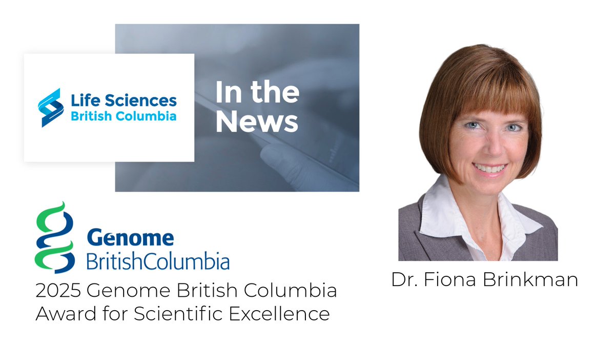 IMPACTT_Canada's tweet image. Congratulations to our Platform 5 Co-Lead @fionabrinkman on receiving the 2025 @GenomeBC Award for Scientific Excellence from Life Sciences British Columbia! Learn more about Life Sciences BC and see all the awards and recipients here: lifesciencesbc.ca/lsbc-news/life…