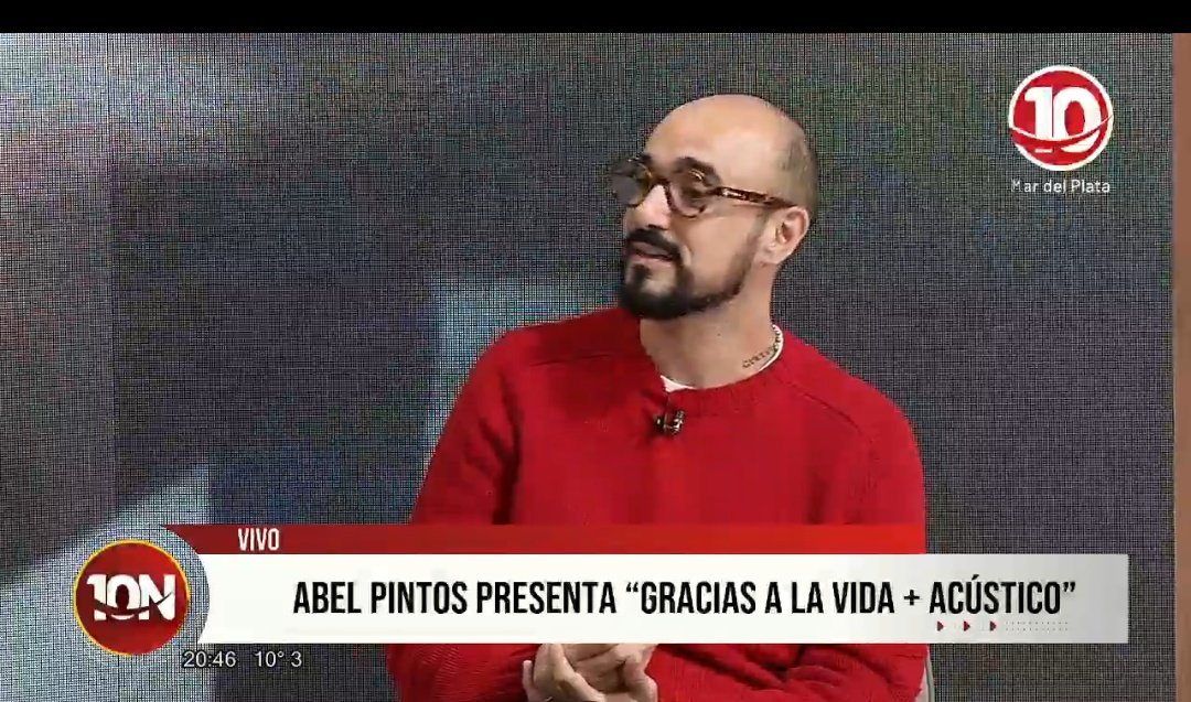 Un lujo la visita de <a href="/AbelPintos/">ABEL</a> en <a href="/Canal10MDP/">Canal 10 Mar del Plata</a> . Hermosa entrevista de <a href="/marianagerez1/">Mariana Gérez</a>