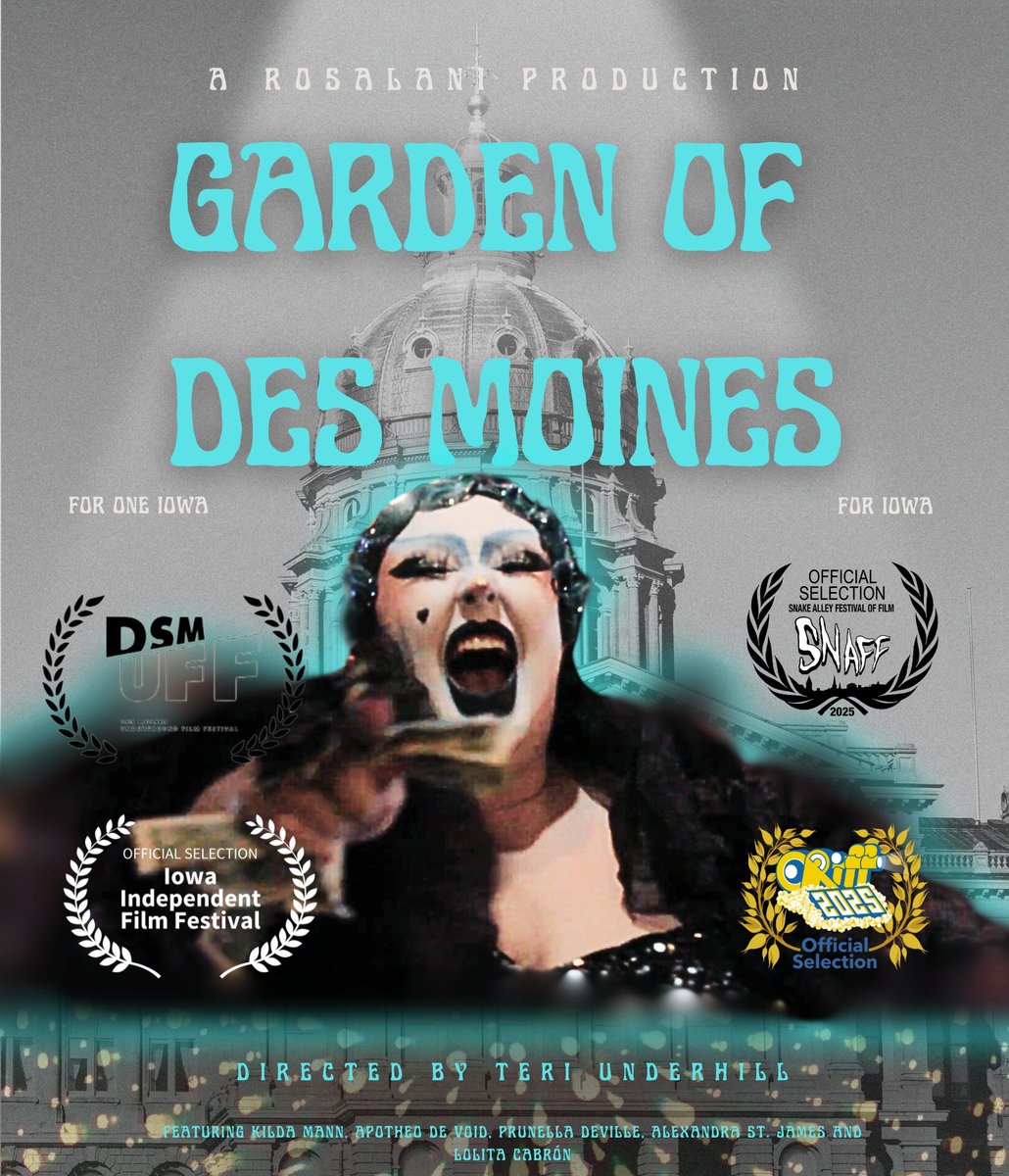 ANOTHER ONE!
Garden of Des Moines has been selected to be a part of the 2025 Iowa Independent Film Festival!
This festival takes place in Mason City and Clear Lake Iowa from September 4th - 6th!
