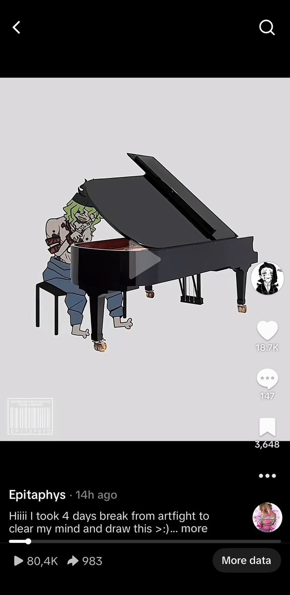 epitaphys's tweet image. Why is (almost) nobody talking about me accidentally drawing him in the wrong side of the piano….
His hands and feet are too distracting ig