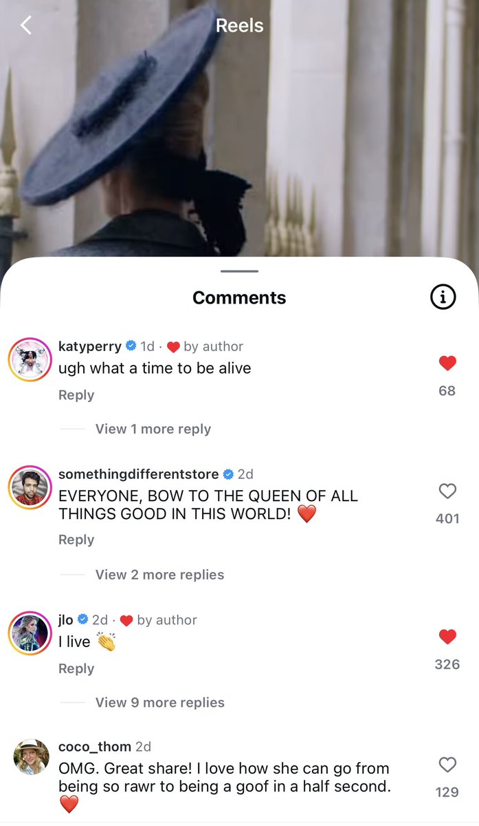 💥❤️ Jennifer Lopez and Katy Perry commented on Celine Dion’s latest reel on Instagram ❤️💥

We love seeing queens supporting each other 👸👸👸❤️