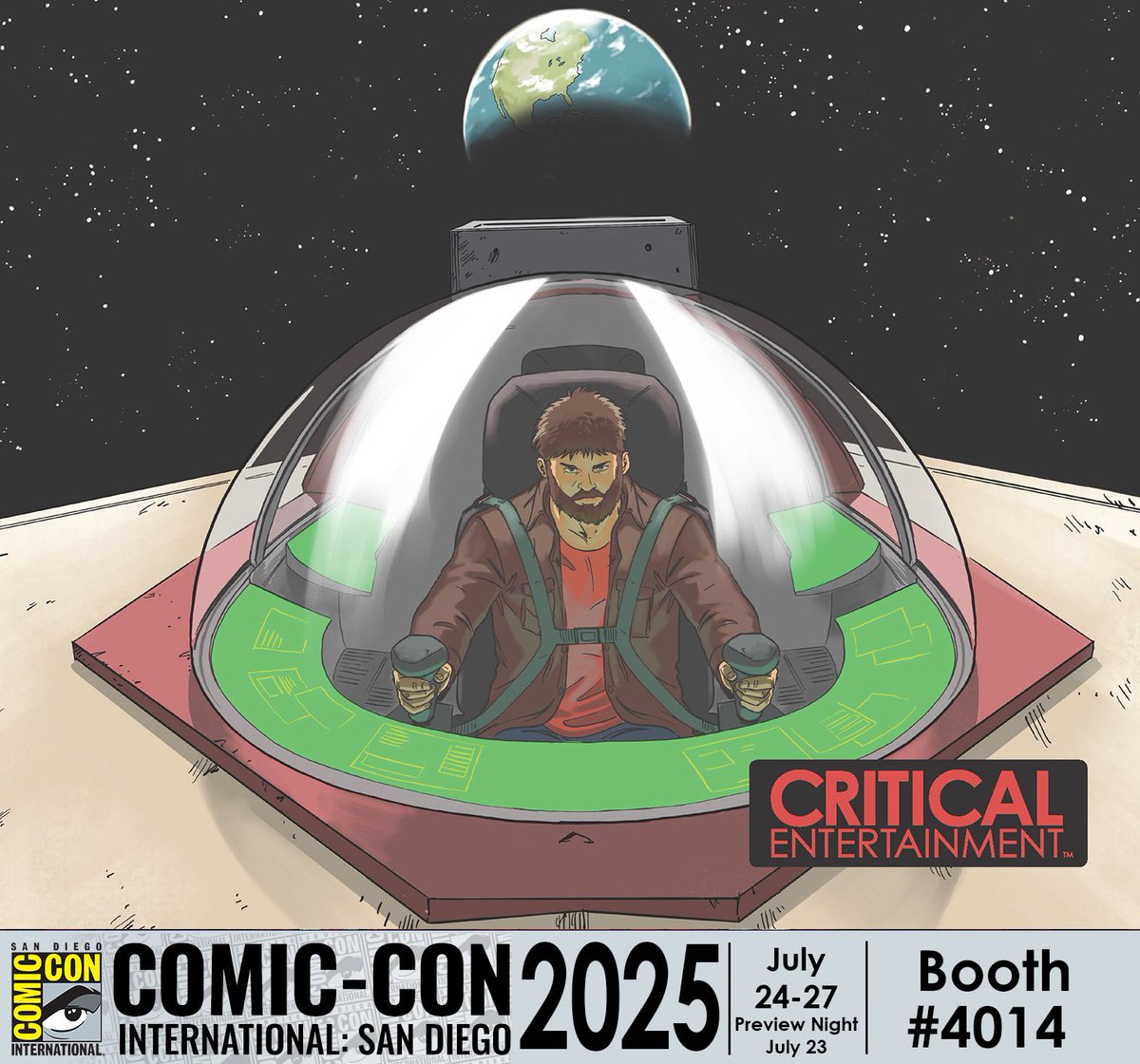 <a href="/CriticalEntLA/">Critical Entertainment</a> and the #comicbook series Planetary Expansion is headed to San Diego Comic Con International July 24-27! Find us at Booth 4014! <a href="/Comic_Con/">Comic-Con International</a> 

#sdcc #comiccon2025 #comiccon #comicbooks #indiecomics