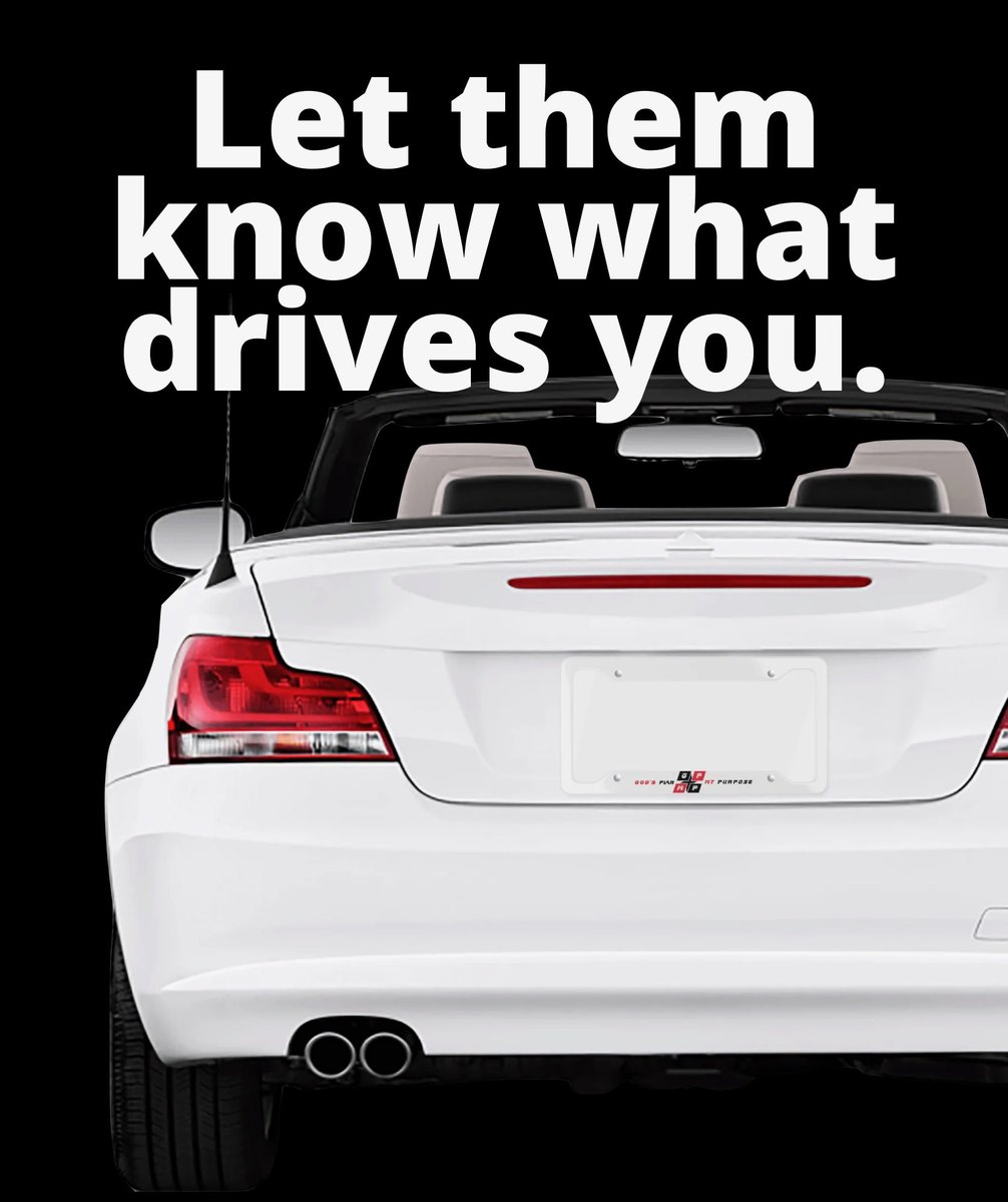 🔥🧨💯 Drive with purpose and make a statement with the GP:MP Metallic White License Plate Frame. 

Crafted from durable aluminum, this frame is designed to perfectly fit most standard license plates, adding a touch of personalized style to your vehicle.

godsplanmypurpose.com/products/gpmp-…