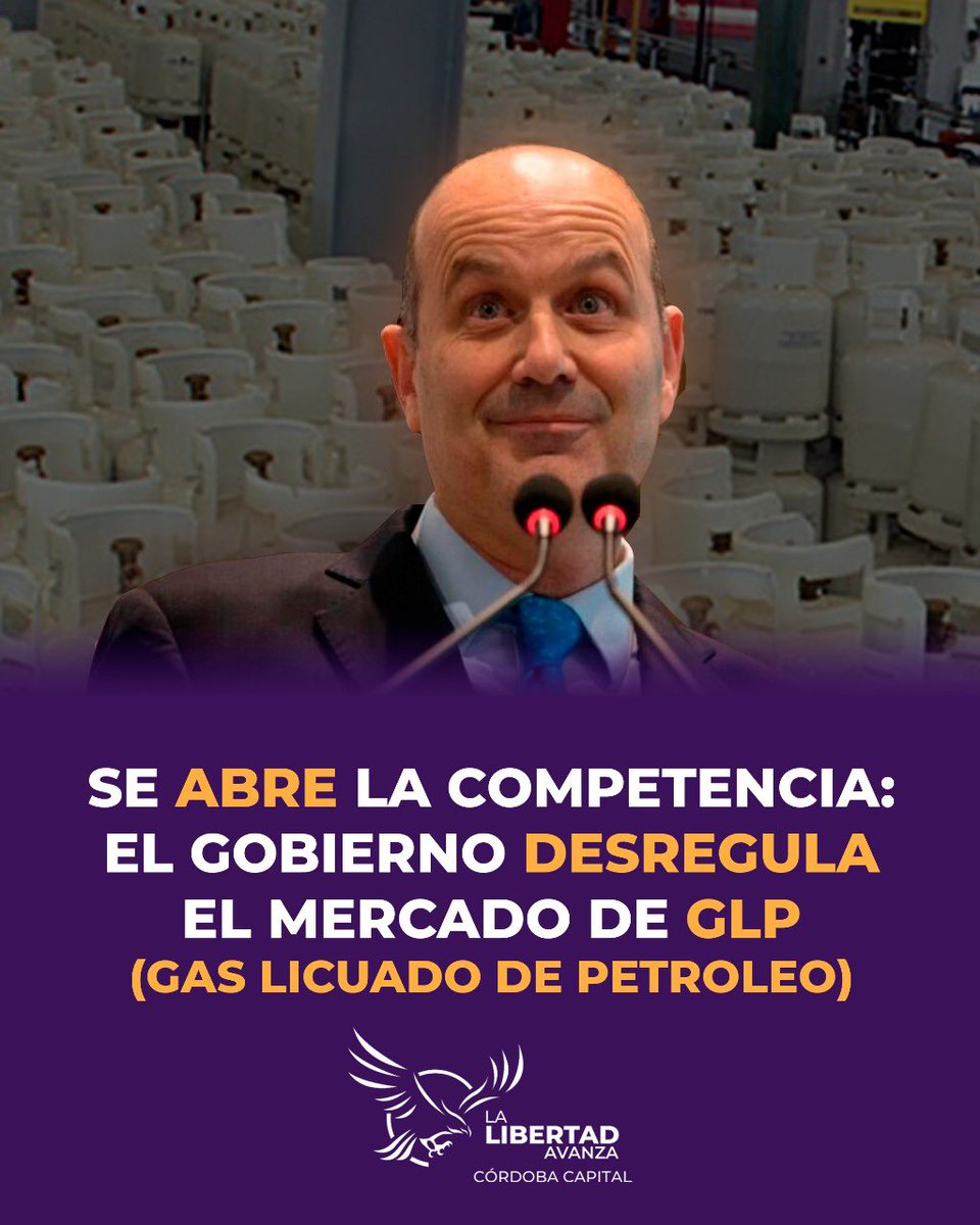 LLA_CbaCapital's tweet image. El DNU 446/2025 moderniza la Ley 26.020 de Gas Licuado: reduce la intervención estatal y flexibiliza controles para productores, distribuidores y hogares sin gas natural. Más libertad, menos trabas. Con Sturzenegger seguimos transformando. 💪🏻🔥
#Gas #Reforma