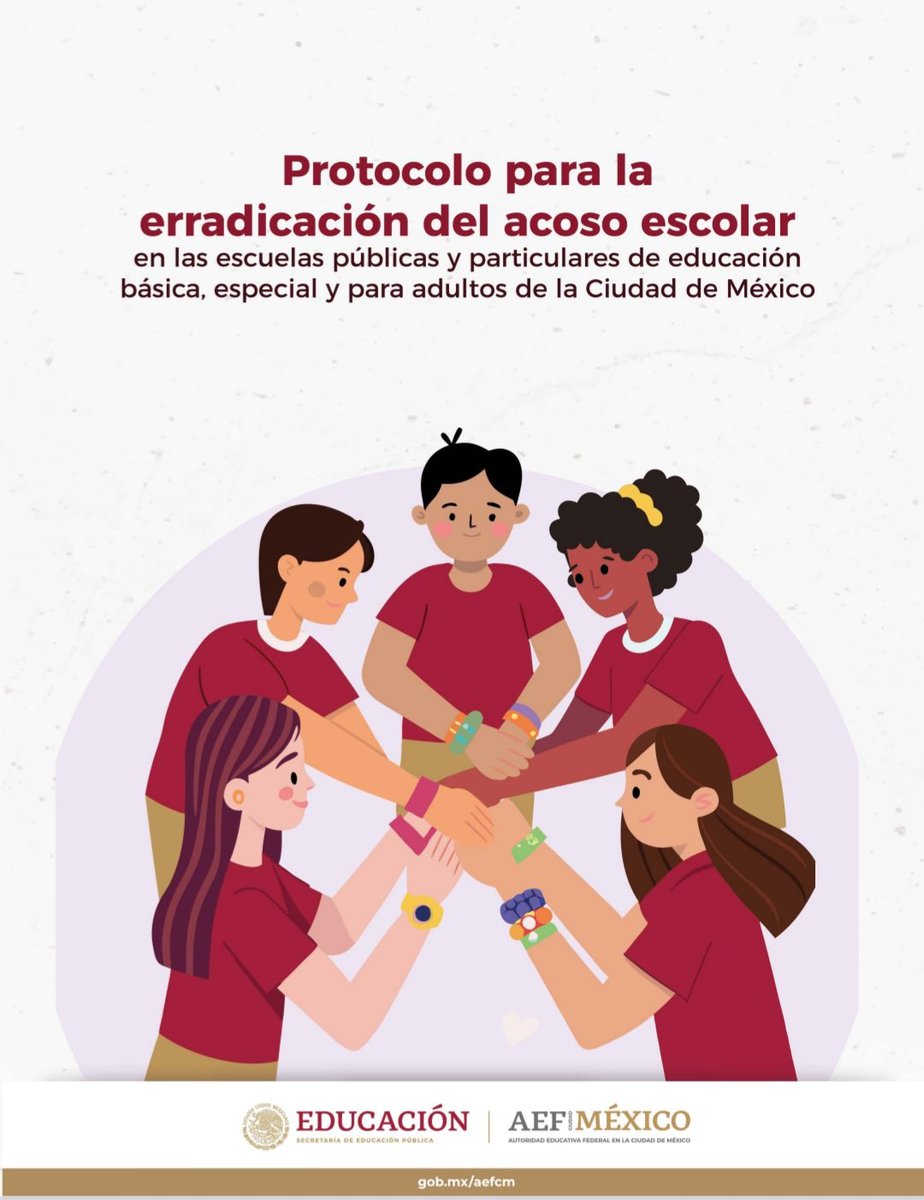 TicEducativas's tweet image. No todo es bullying.
Conoce el 'Protocolo para la erradicación del acoso escolar', de la @SEP_mx Documento que integra los preceptos normativos, directrices y herramientas para erradicar el acoso escolar por medio de acciones preventivas, de atención y medidas de no…