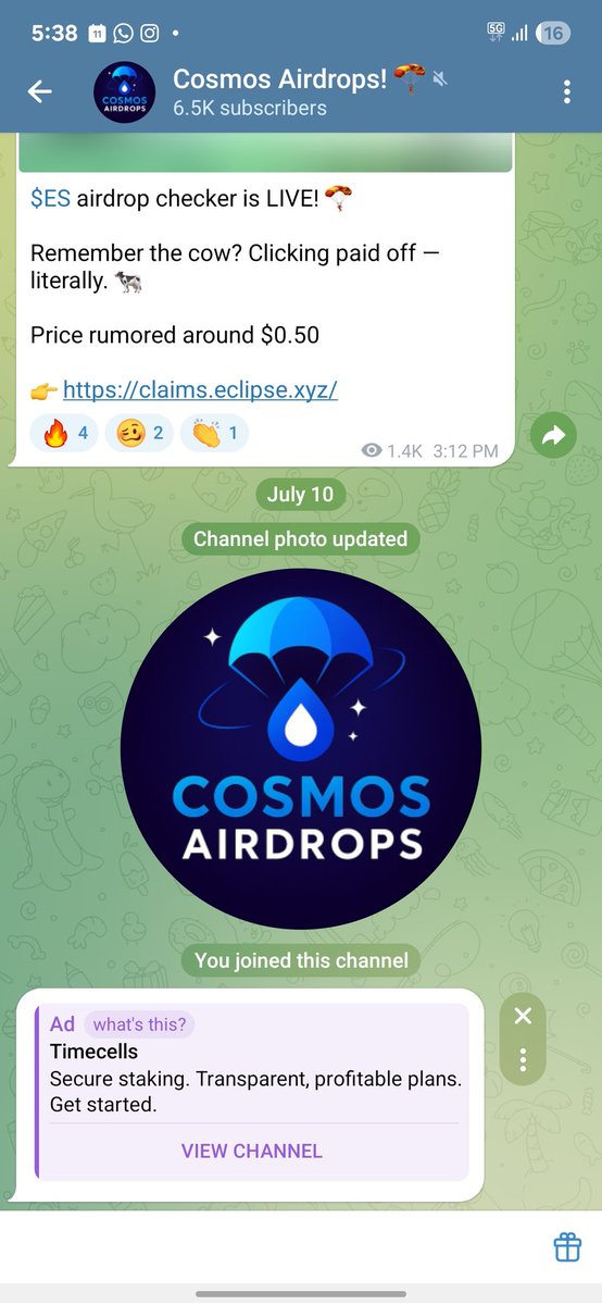 raosync's tweet photo. @Cosmos_Airdrops $osmo https://t.co/RFjYoHoWQX