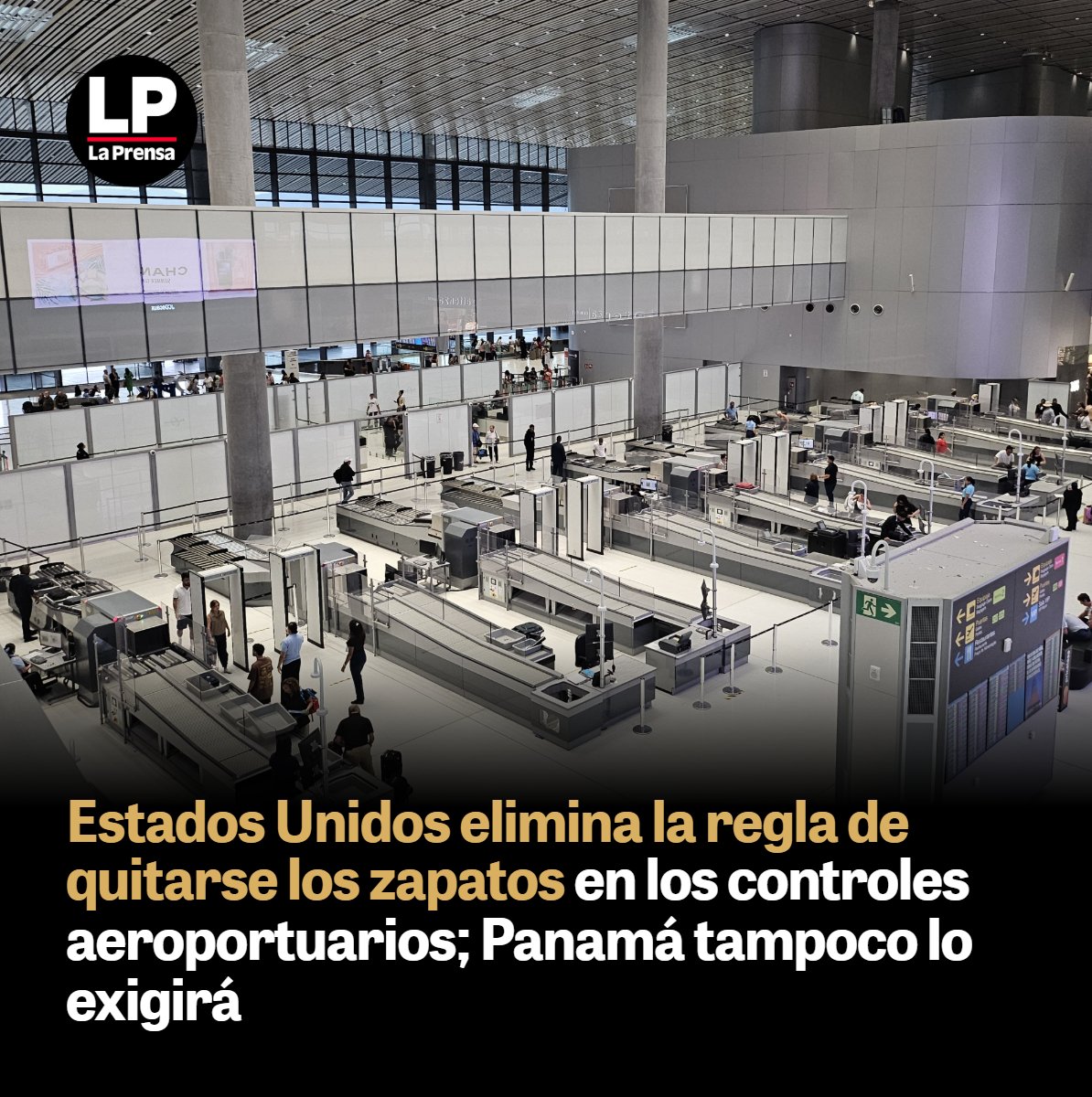 Estados Unidos elimina la regla de quitarse los zapatos en los controles aeroportuarios; Panamá tampoco lo exigirá

mrf.lu/2-9k