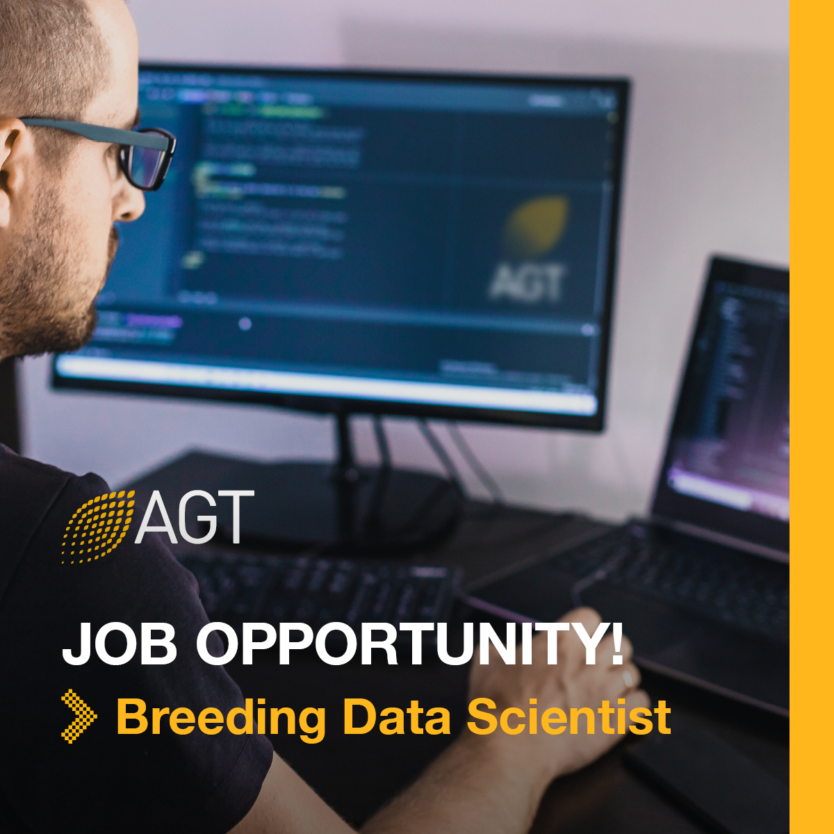 Job Opportunity: Breeding Data Scientist.

This Breeding Data Scientist role is a critical position within the bioinformatics and breeding team at Australian Grain Technologies (AGT). This position is a science driven role, with a focus on statistical analysis, genomics and
