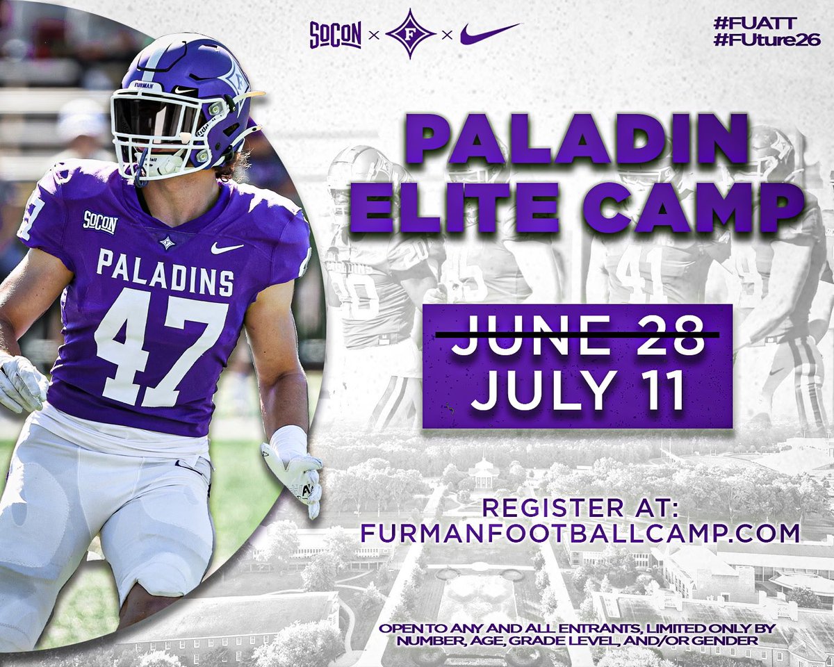 _CallMeJ5's tweet image. Back at it tomorrow @PaladinFootball Mega Camp! Cant wait to win some reps and get better! 🙏🏾
@NafoFalconsFB @CoachBaldwin22 @coachpotts8 @sixstarfootball