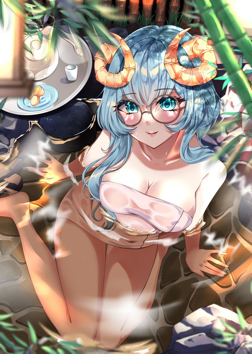 Alsi Thanmur⚖📜 ASMRtist + Comfy Vtuber (@alsithanmur) on Twitter photo I miss onsen season! I should schedule a trip soooon
🎨: @DhydratedPucci I miss onsen season! I should schedule a trip soooon
🎨: @DhydratedPucci