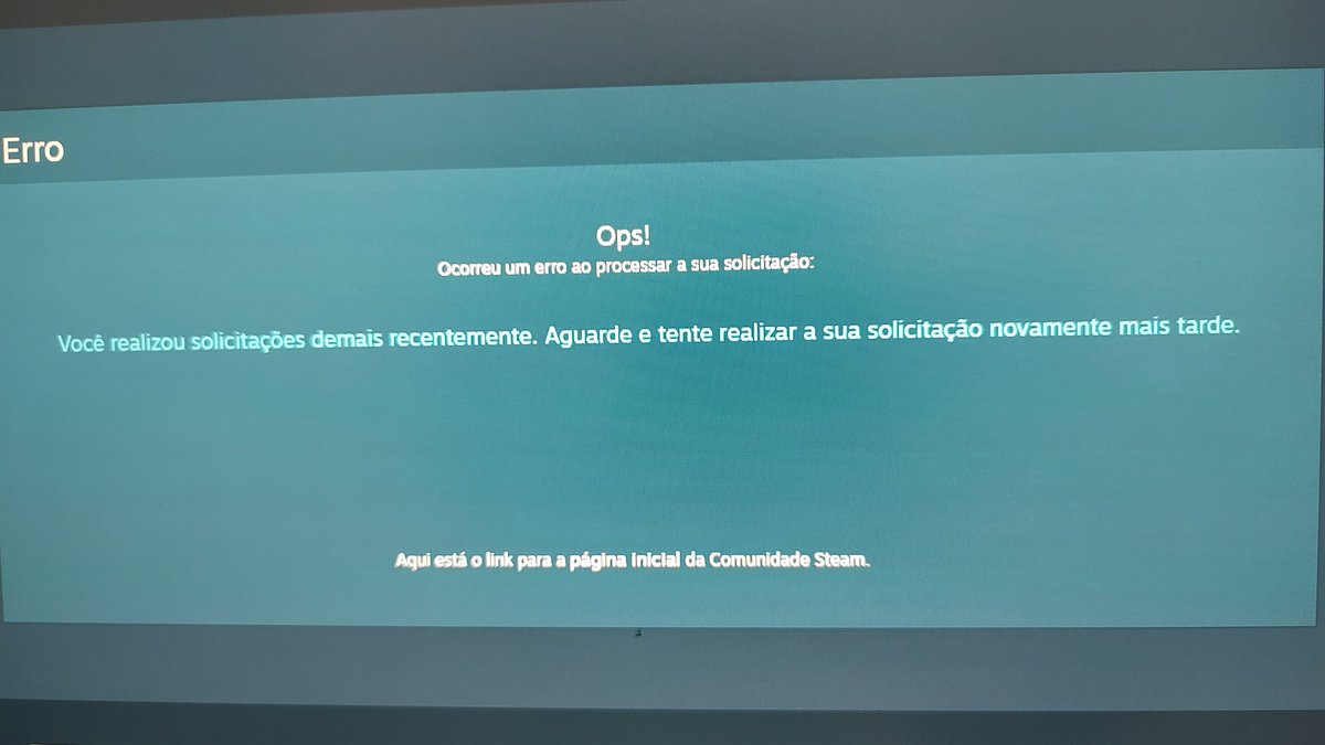 Alguém, além de mim, tá com esse bug na steam? 
Como resolver?