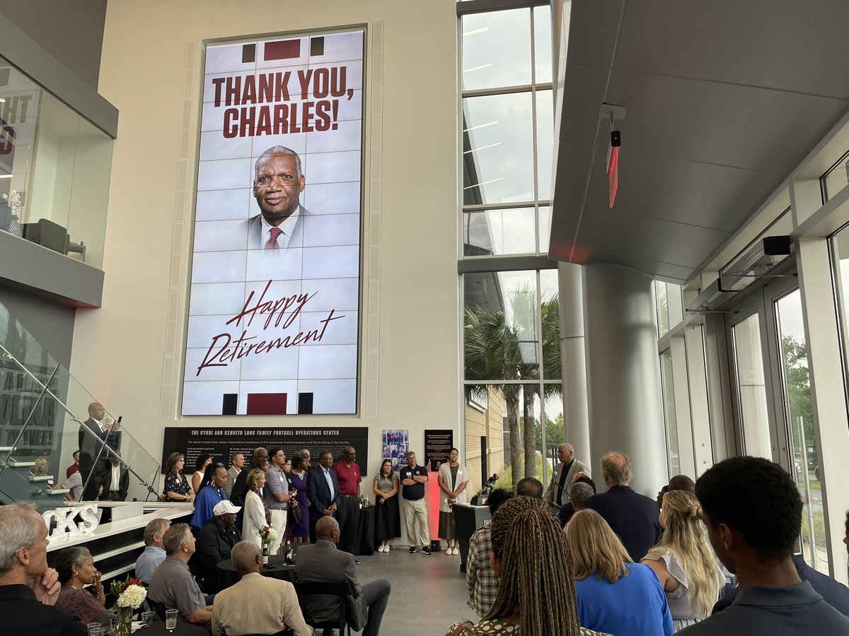 JDonati_SC's tweet image. Thank you Charles! Last night we celebrated the amazing career and legacy of Charles Waddell here on campus - and fitting over at the football offices. This man positively impacted countless Gamecock student-athletes spanning almost 20 years and we are so grateful. Bitter sweet…