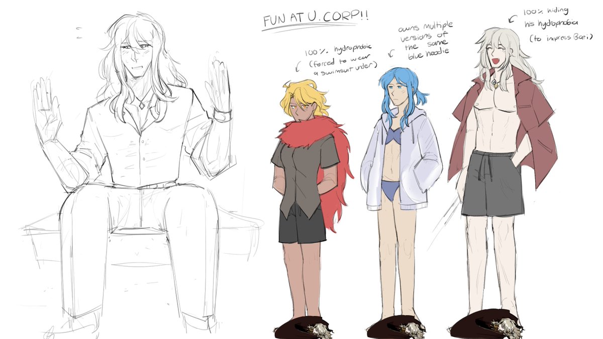 #LimbusCompany (minor 🐣🎠 / 🌕🎡)

alonso bari and sancho family (ft. sancho's boyfriend that alonso 100% doesn't approve of)