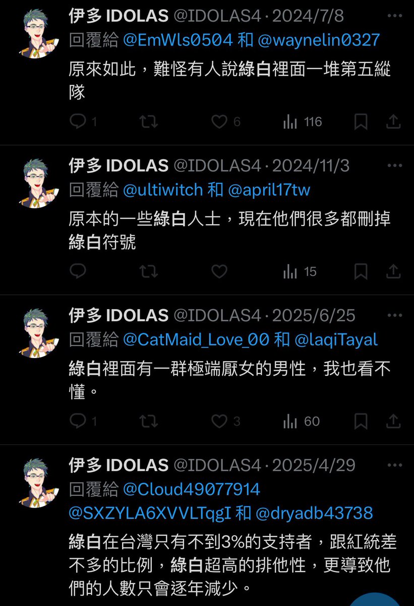 <a href="/youyouTV_bot/">暘々TV 😈🤡 @🐈🐓⛰️邊境伯爵</a> 啊不是說綠白是第五縱隊嗎？

所以你現在是在通敵囉伊多？

想打電話叫國安局去岡山抓你了