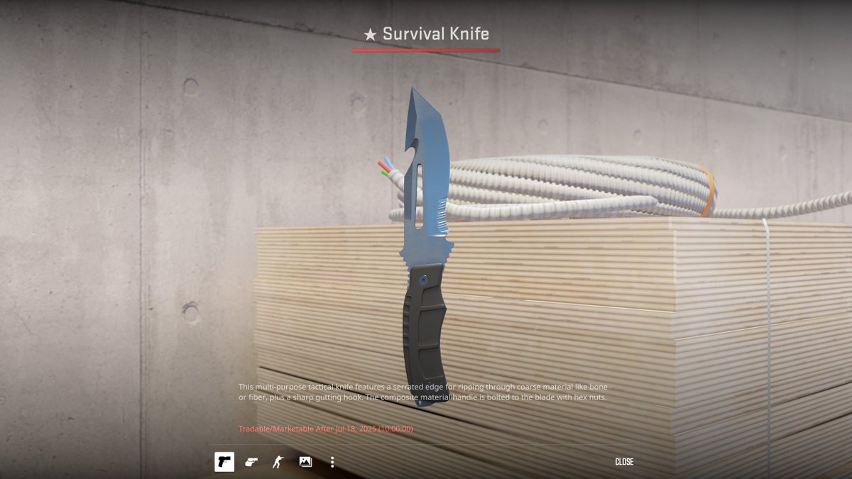 🎁 Survival Knife | Vanilla ($200)

➡️ TO ENTER:

✅ Follow me &amp; <a href="/CashierGG/">CashierGG</a>
✅ Retweet
✅ Visit cashier.gg

⏰ Giveaway ends in 7 days!