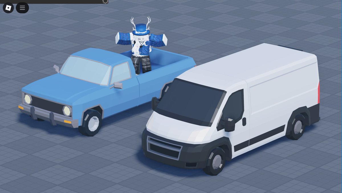 ivanovspy's tweet image. Generic pickup-truck + van commissioned by @F4ultyDev ! Thanks for hiring me, its been a pleasure working w/ u so far :)
#ROBLOX #RobloxDev #robloxmodel #RobloxCommissions