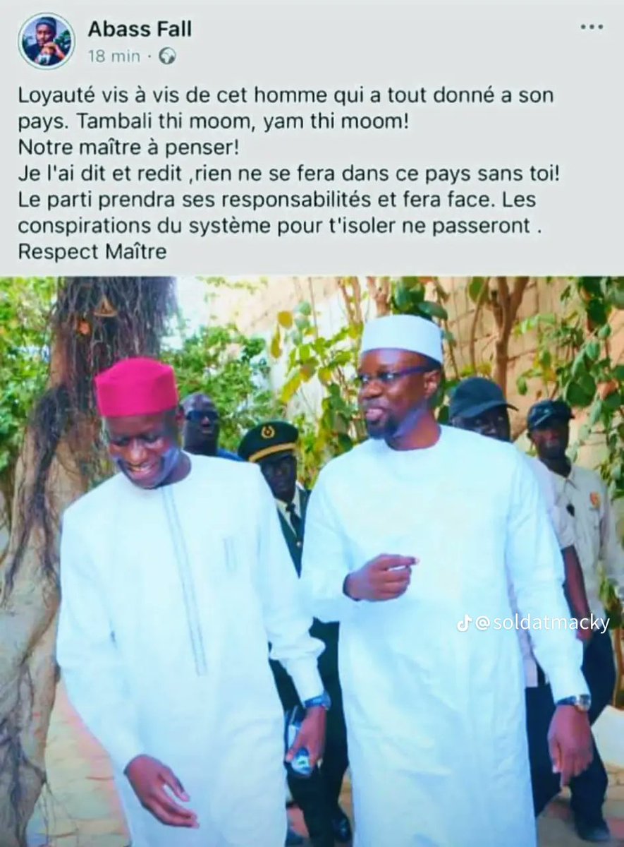 En tout cas ça sent l'effet de surprise. Le Sénégal est il en train de vivre un nouveau 1962.