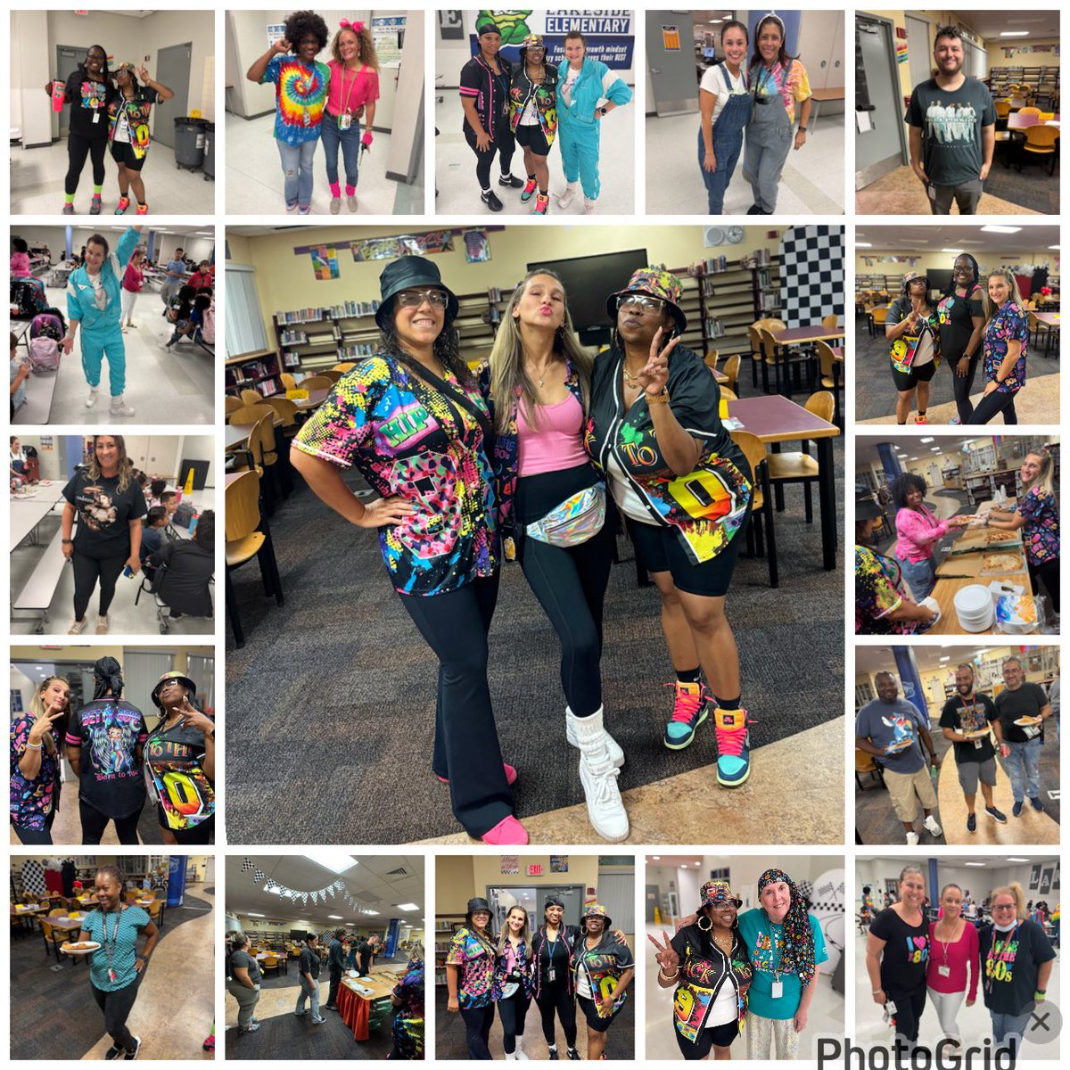 🏎️💨 On the Fast Track to Success at Lakeside Elementary 🐊for #SummerSOAR, we made a pit stop today to celebrate our incredible team!

Our staff rocked Rep Your Favorite Decade Day with style &amp; energy 🕺🎶 and we kept the momentum going with a #ThankfulThursday lunch from Papa
