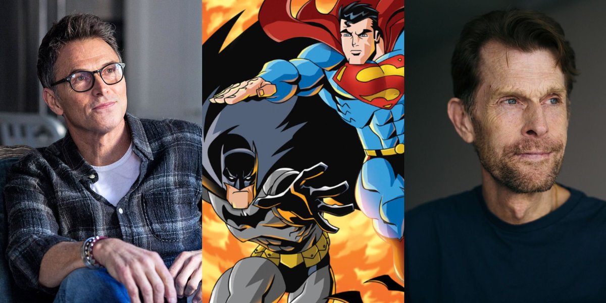DARKdcKNIGHT's tweet image. Two legends in #DcAnimation 

#TimDalySuperman

#KevinConroyBatman