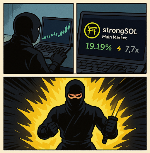 StrongholdSOL's tweet image. The charts are pumping and you can get up to 19.19% on @KaminoFinance Multiply with strongSOL!
Don't say we didn't warn you!