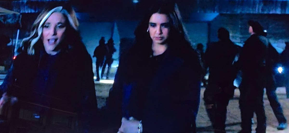 There's my pasty white face on the right looking up while <a href="/OfficialJLD/">Julia Louis-Dreyfus</a> walks away on the left in #Thunderbolts