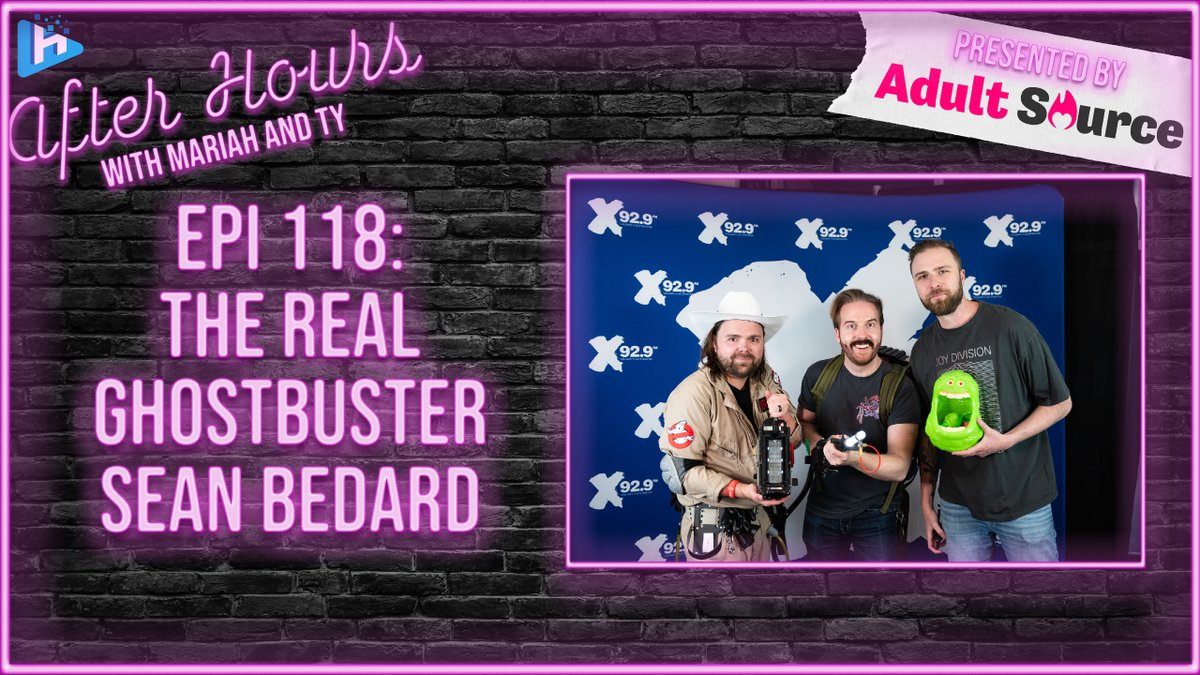 X929's tweet image. WHO YA GONNA CALL???

We got Sean Bedard of the @ABGhostbusters on this weeks After Hours With Mariah and Ty 🚫👻

👀🔴YouTube: shorturl.at/SJHIa
👀🟢Spotify: shorturl.at/RC8JR
🎧🟣Apple: tinyurl.com/ahapplemt