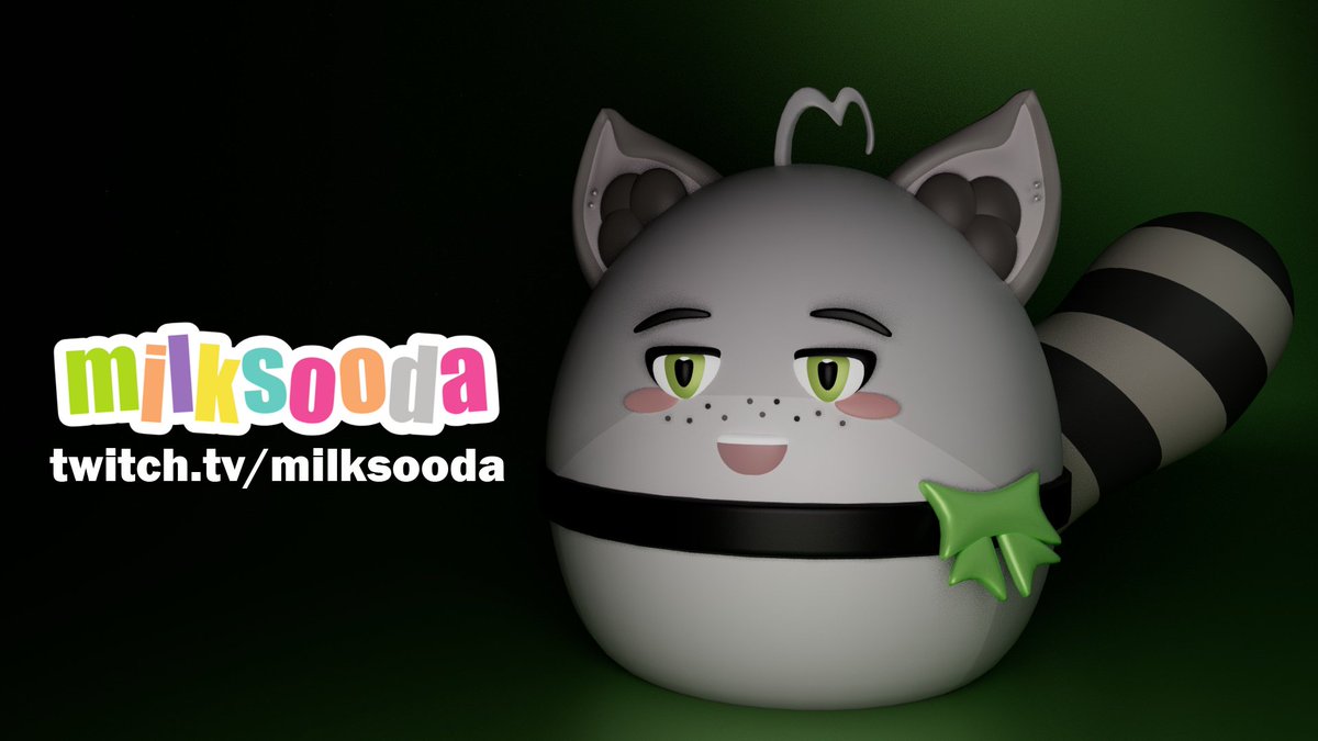 We be doing art around these parts. I 3D modeled <a href="/milksooda/">Lynn</a> into a Squishmallow.