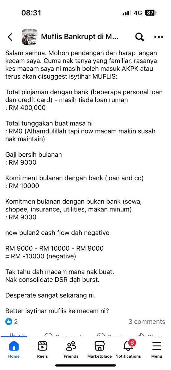 FareezAR's tweet photo. Page ni akan jadi peringatan supaya aku tak buat loan diluar kemampuan. https://t.co/5PWX41v73K