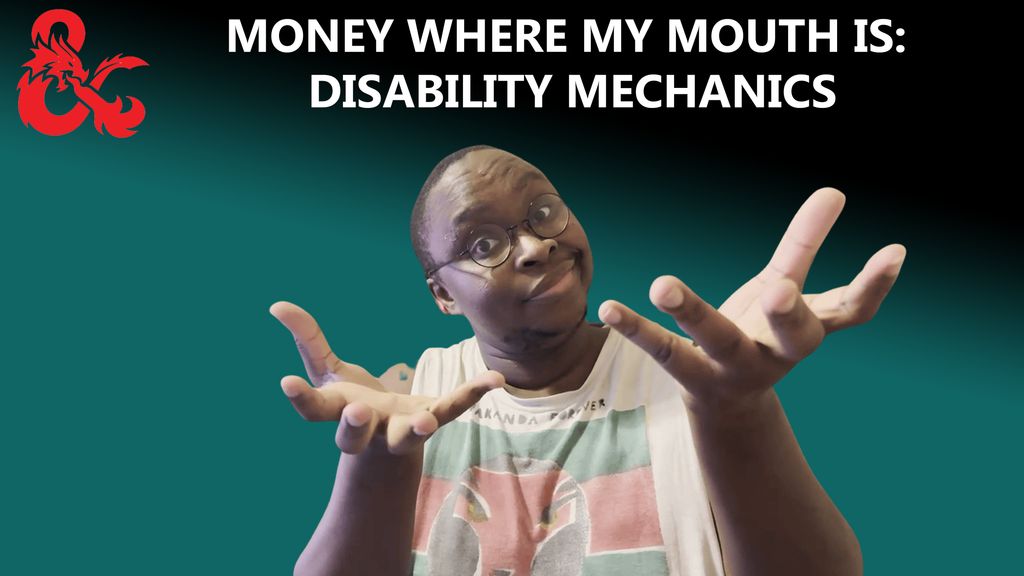 Hey folks! I posted a video on Wednesday &amp; forgot to let yall know. Mechanized Disabilities in DnD talks about how I  made different disability systems (Chronic Pain, Anxiety etc) for players that wanted to explore that in some of my games!

#dnd5e #daggerheart #disability