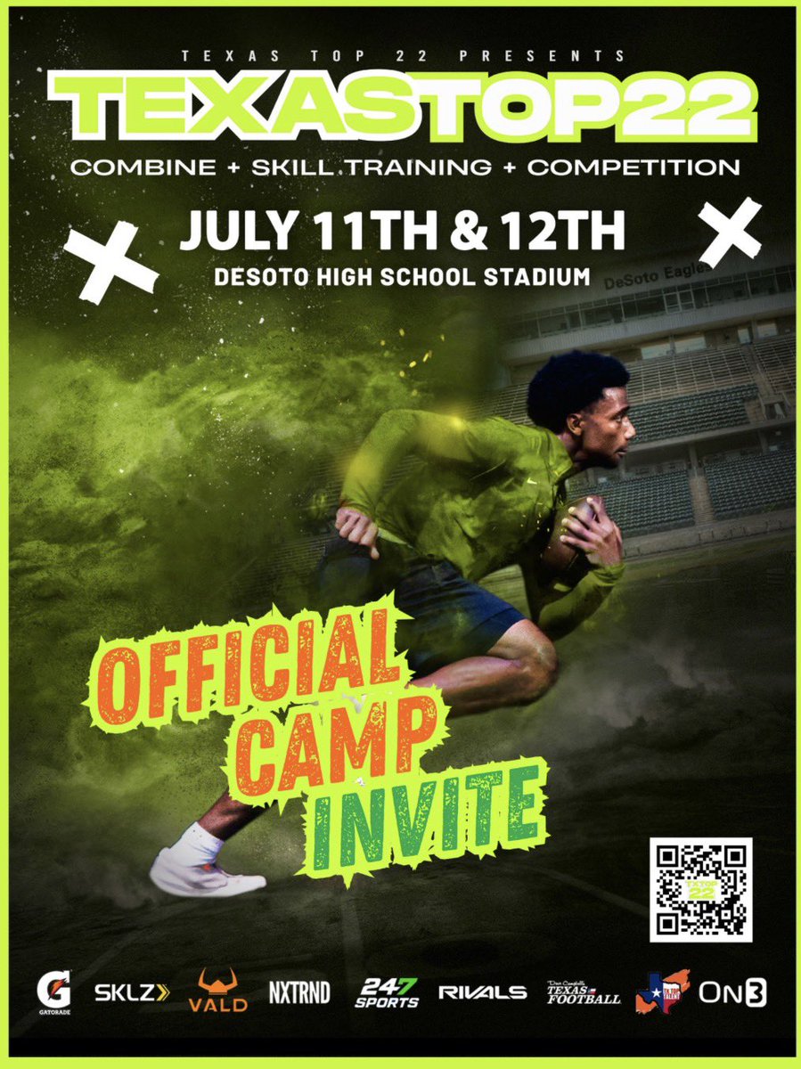 I will be attending Texas Top 22 camp this weekend!! @TheCoachPaul7 <a href="/LancasterFBwebo/">Lancaster Football</a> <a href="/CoachRogers92/">Ty Rogers</a> <a href="/CoachJoe_Elite/">Xavier Joe</a> <a href="/txtop22/">Texas Top 22</a>
