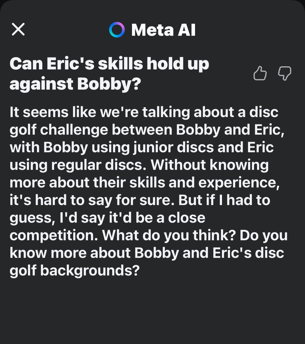 Asked AI about the latest challenge video we posted on our YouTube channel.