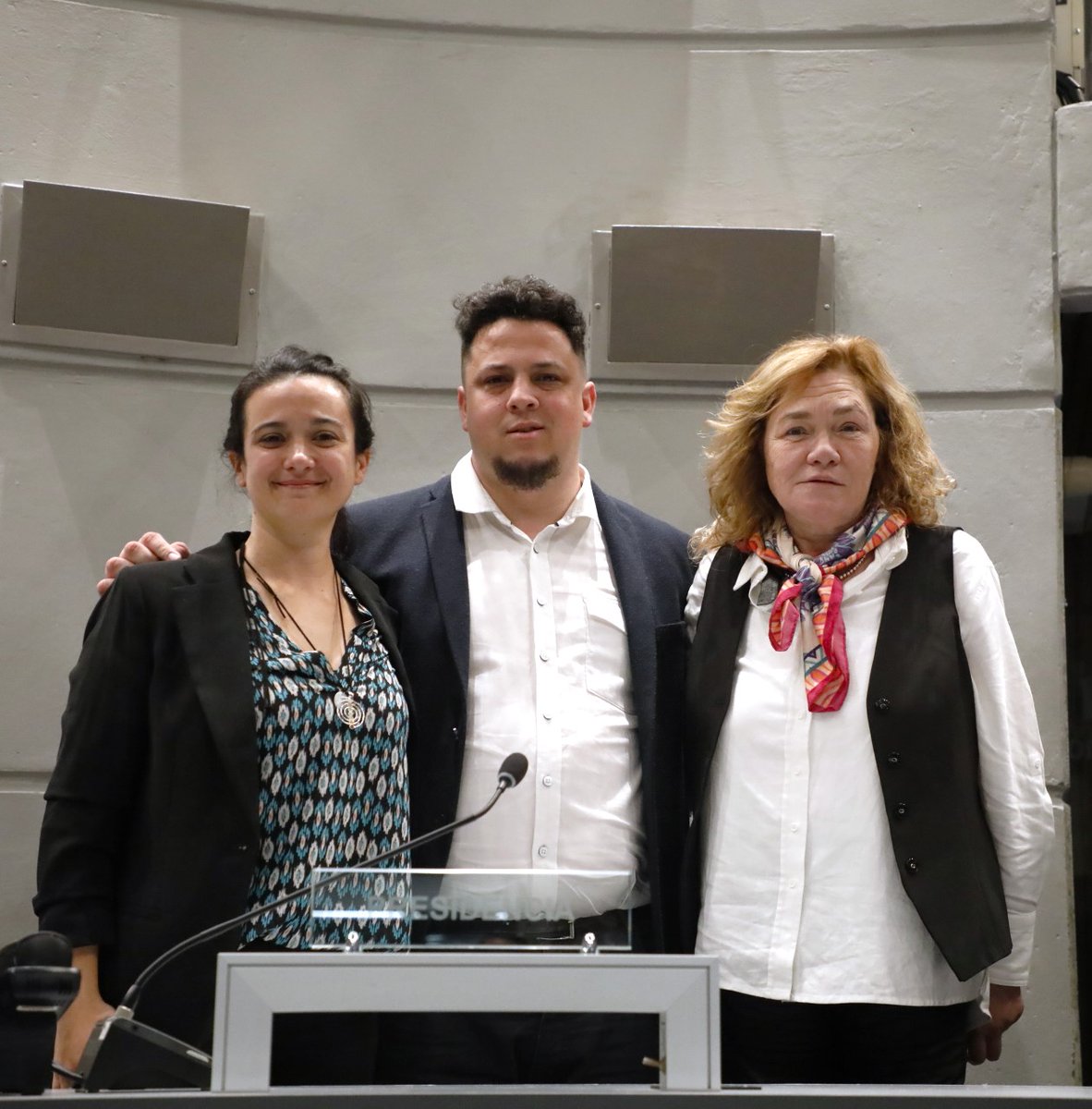 Junta Departamental de Montevideo (@juntamvd) on Twitter photo Autoridades electas por el período 2025-2026
Presidente 👉🏽Gonzalo Sánchez (<a href="/MPP609/">MPP 609</a>-<a href="/Frente_Amplio/">Frente Amplio</a>)
1er. Vicepresidenta 👉🏽Estefanía Schiavone (<a href="/Seregnistas95/">Seregnistas</a>-<a href="/Frente_Amplio/">Frente Amplio</a>)
2a. Vicepresidenta 👉🏽 Judith Varela (#Lista1 - <a href="/PNACIONAL/">Partido Nacional</a> / <a href="/CoalicionRepub/">Coalición Republicana</a>) Autoridades electas por el período 2025-2026
Presidente 👉🏽Gonzalo Sánchez (<a href="/MPP609/">MPP 609</a>-<a href="/Frente_Amplio/">Frente Amplio</a>)
1er. Vicepresidenta 👉🏽Estefanía Schiavone (<a href="/Seregnistas95/">Seregnistas</a>-<a href="/Frente_Amplio/">Frente Amplio</a>)
2a. Vicepresidenta 👉🏽 Judith Varela (#Lista1 - <a href="/PNACIONAL/">Partido Nacional</a> / <a href="/CoalicionRepub/">Coalición Republicana</a>)