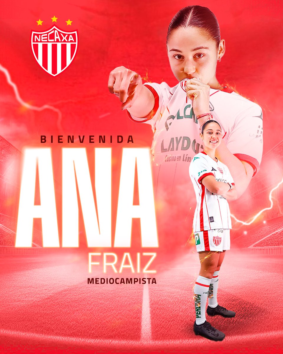✨Centellas Club Necaxa⚡️ (@necaxafemenil) on Twitter photo Con experiencia en la <a href="/FemeninoFVF/">Vinotinto Femenina</a>, <a href="/anapaulafraiz/">Ana Paula Fraiz Avila</a> llega a sumar su talento al mediocampo de las Centellas… ¡Bienvenida, Ana Paula! ⚡️ Con experiencia en la <a href="/FemeninoFVF/">Vinotinto Femenina</a>, <a href="/anapaulafraiz/">Ana Paula Fraiz Avila</a> llega a sumar su talento al mediocampo de las Centellas… ¡Bienvenida, Ana Paula! ⚡️