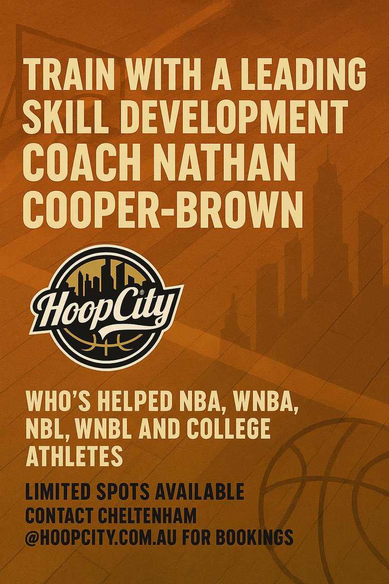 Don't miss out! My schedule is almost full. Cheltenham@hoopcity.com.au for bookings.